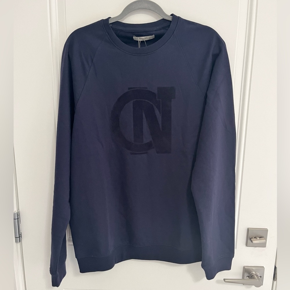 Mango Men’s Cotton Blended Sweatshirt - US Size M / 185/104A